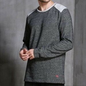 Tommy Bahama Mens Black Gray Crewneck Sweatshirt Pullover Lounge Size‎ XL